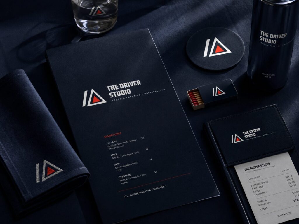 Carta & mesa · exploración de marca The Driver Studio