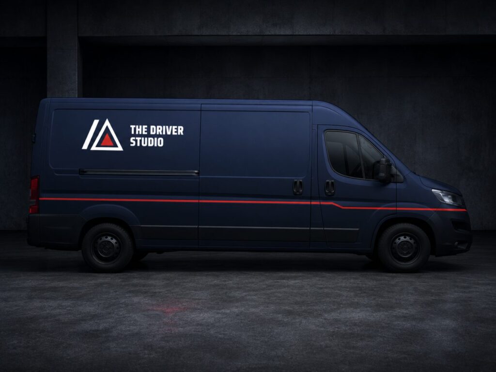 Rotulación de vehículo · exploración de marca The Driver Studio