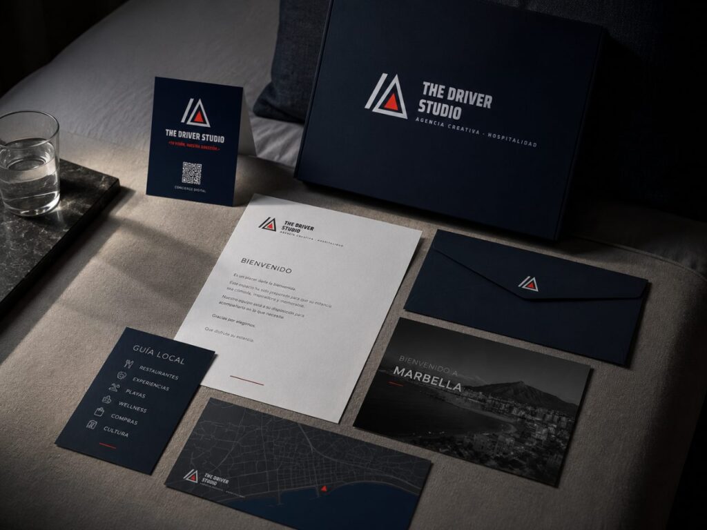 Welcome kit · exploración de marca The Driver Studio